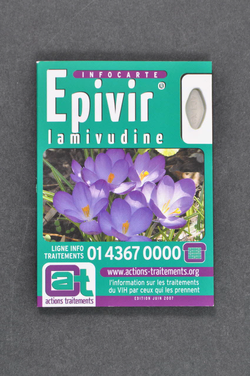 Actions Traitements Dépliant "Epivir" France 2007/6 2008.32.217 Photo Mucem