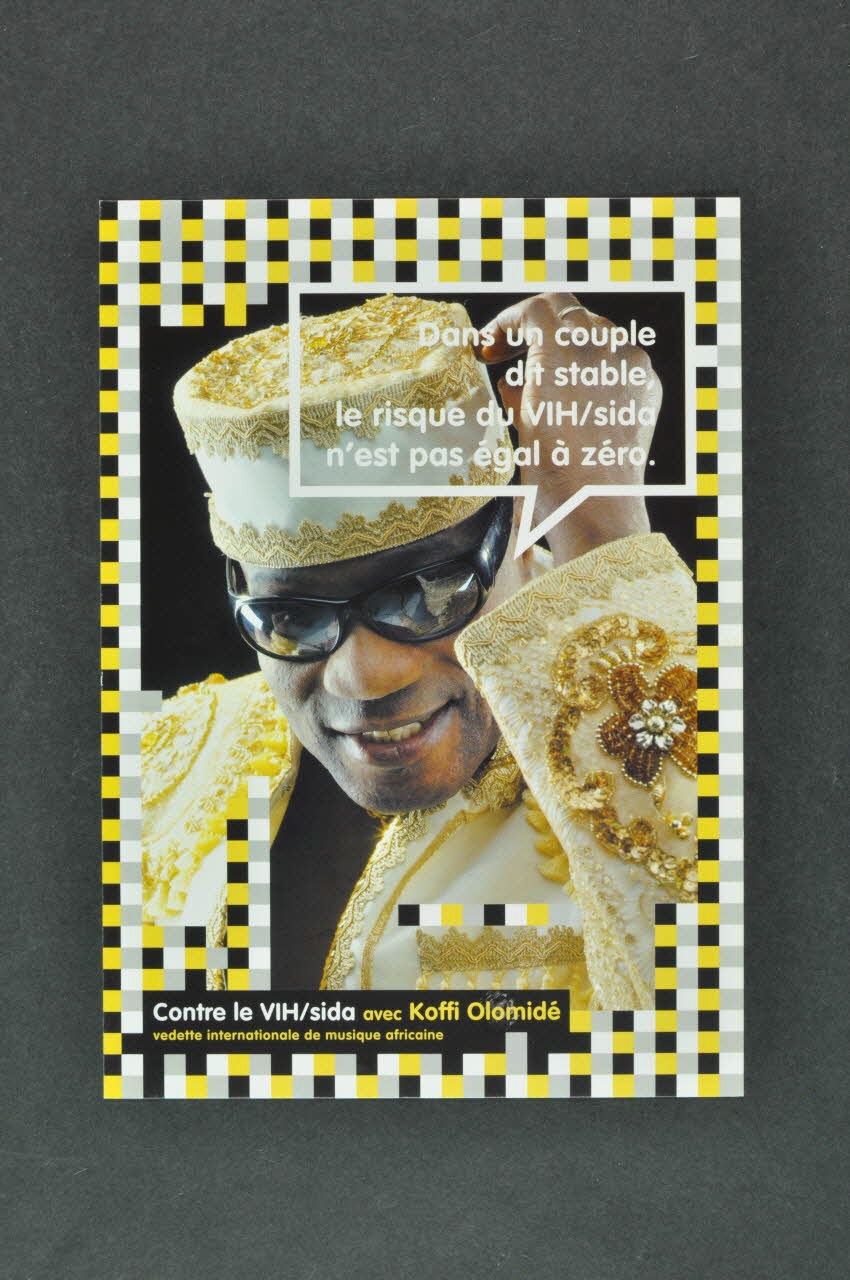 carte postale "Dans un couple dit stable, le risque du VIH/sida n'est pas égal à zéro" France 2008 2008.33.7 Photo Mucem