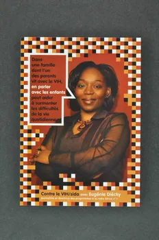 Association Afrique Avenir carte postale "Dans une famille où l'un des parents vit avec le VIH, en parler avec les enfants peut aider à surmonter les difficultés de la vie quotidienne" France 2008 2008.33.9  Photo Mucem