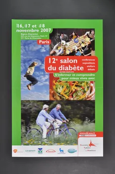 affiche 12ème salon du diabète Île-de-France, France 2007/11 2008.38.3 Photo Mucem