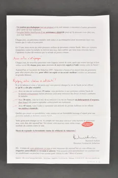 Sidaction - Ensemble Contre Le Sida lettre "Vous pouvez changer la vie d'une personne touchée par le sida" France 2007 2008.4.6.2 Photo Mucem