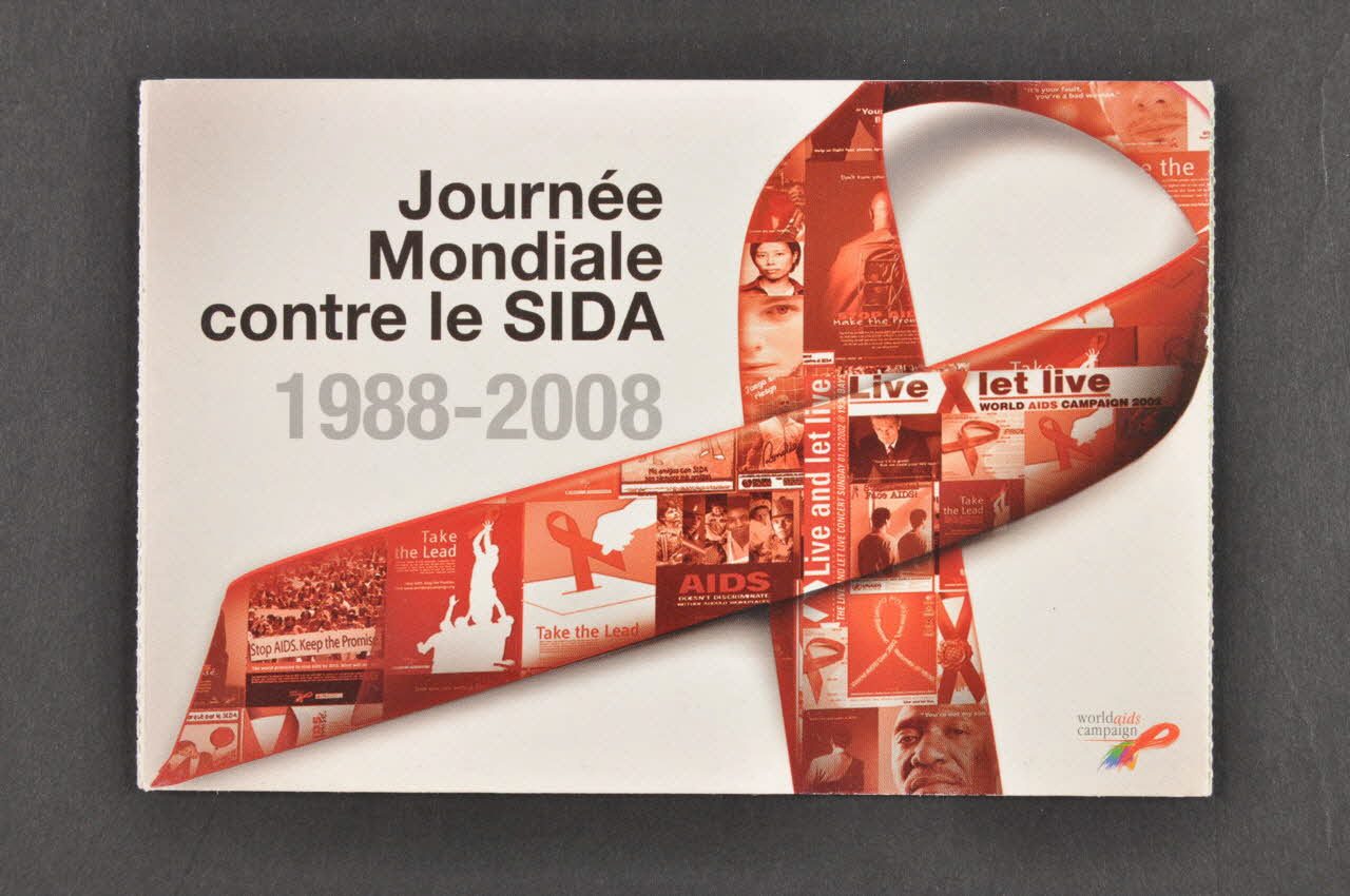 Onusida Dépliant Cartes postales sous forme de dépliant International 2008 2008.40.10.1 Photo Mucem