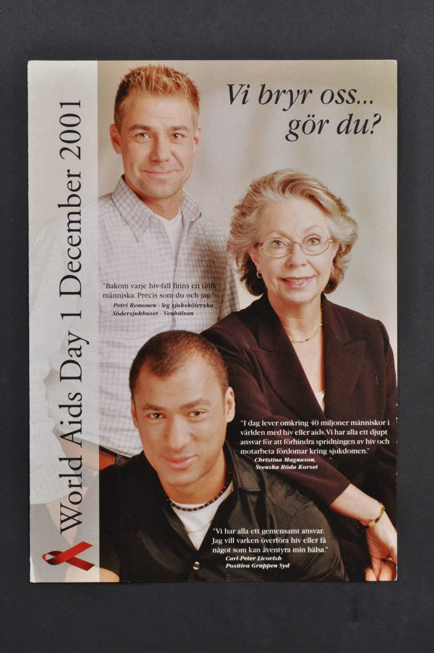 RiksföRbund FöR Hiv Positiva (Rfhp) Et Groupe Dépliant Suède 2001 2008.46.4 Photo Mucem
