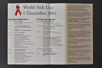 RiksföRbund FöR Hiv Positiva (Rfhp) Et Groupe Dépliant Suède 2001 2008.46.4 Photo Mucem