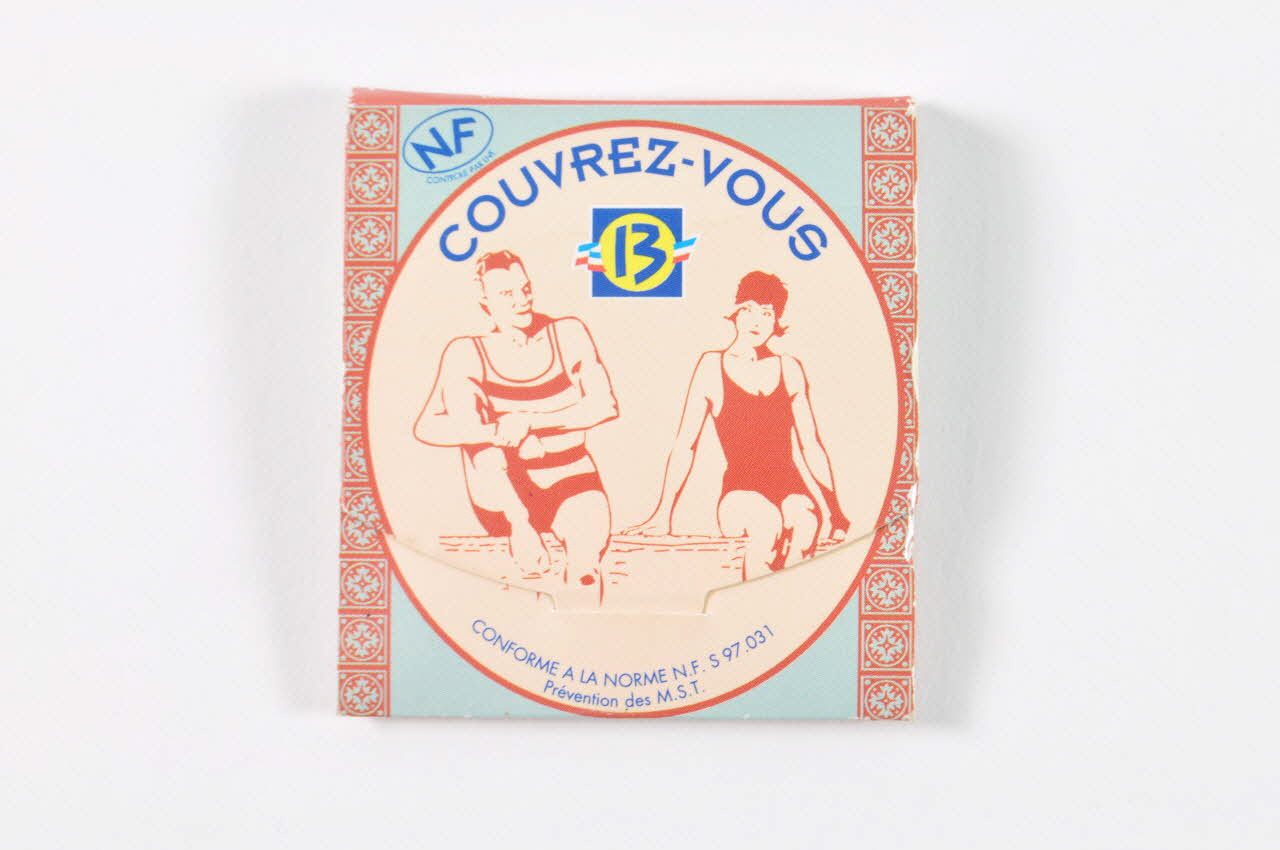 Enveloppe de préservatif "Couvrez-vous" 2008.48.2.1-2 Photo Mucem