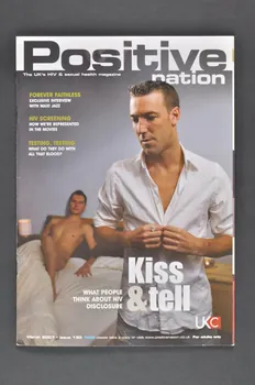 UK Coalition Of People Living With Hiv/Aids revue "Kiss & tell. What people think about HIV disclosure" (Embrasser et raconter. Ce que les gens pensent de la révélation du statut sérologique) Grande Bretagne 2007/3 2008.5.4 Photo Mucem