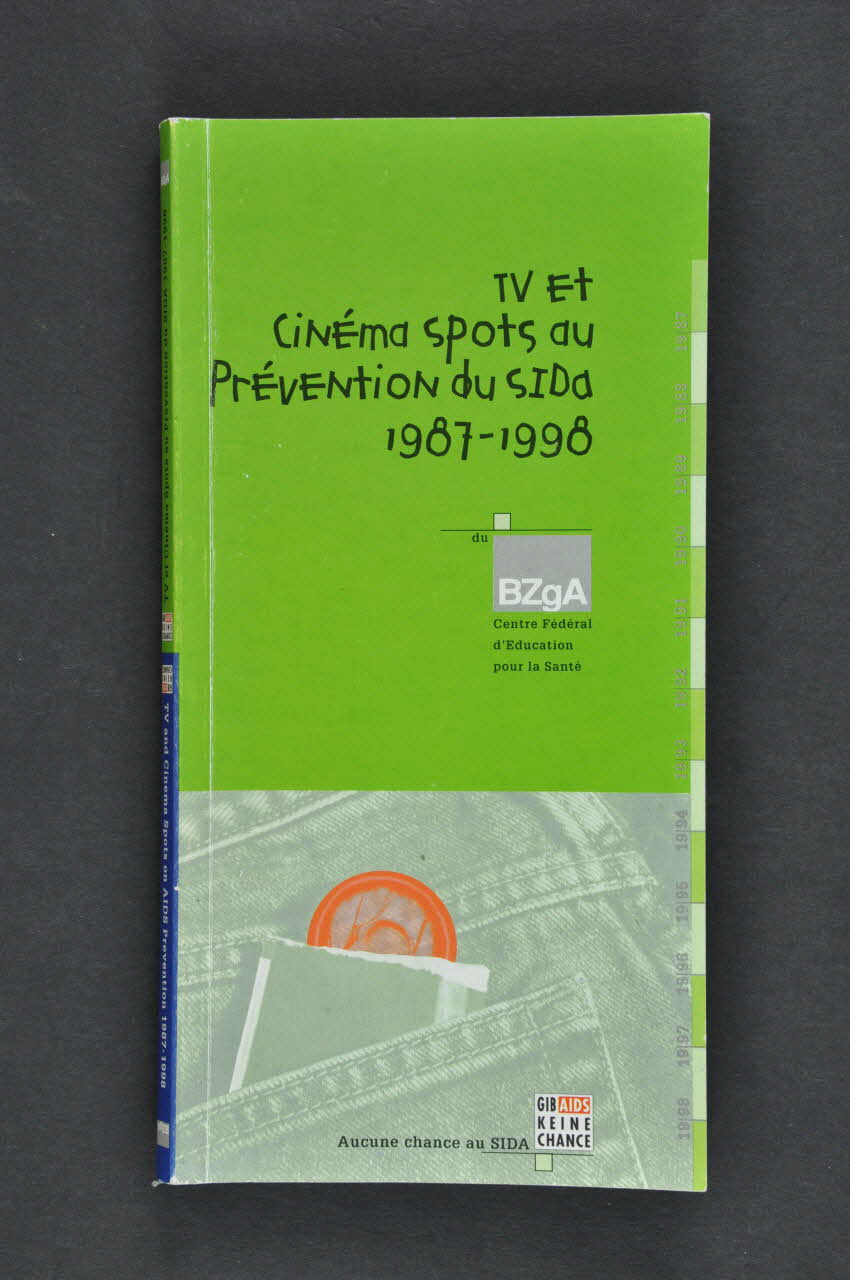 Bzga BROCHURE Tv et cinéma spots au Prévention du sida 1987-1998 Allemagne 1999 2008.50.9 Photo Mucem