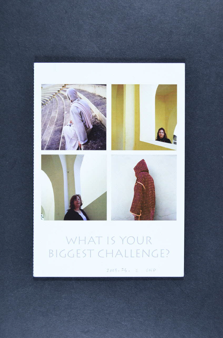 Gnp + Dépliant "What is your biggest challenge ?" (Quel est votre plus grand combat) International 2006 2008.54.2 Photo Mucem