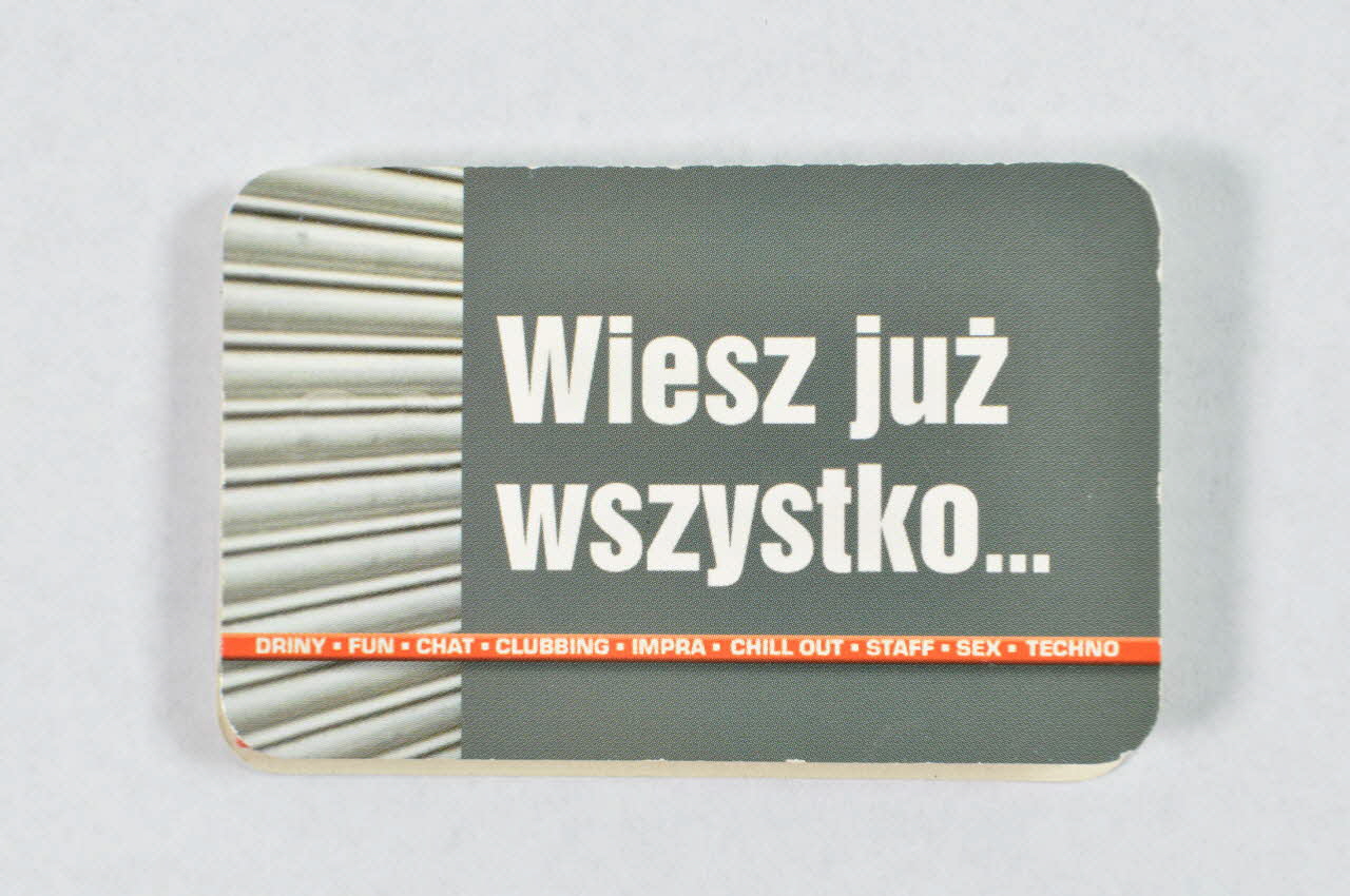 National Aids Center Dépliant "Wiesz juz wszystko..." Pologne 2006 2008.59.3 Photo Mucem