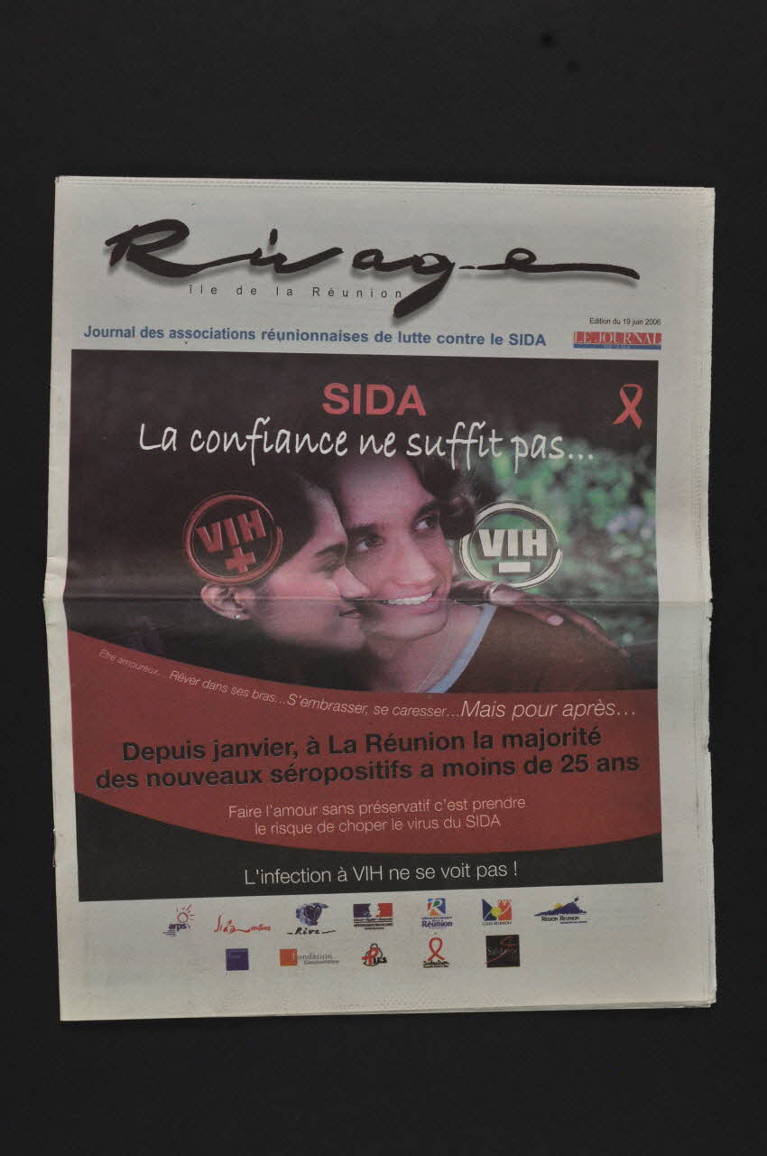 Associations Rive, Sidaventure, Arps, Sidaction Journal associatif Rivage La Réunion, France 2006/6/19 2008.62.3 Photo Mucem