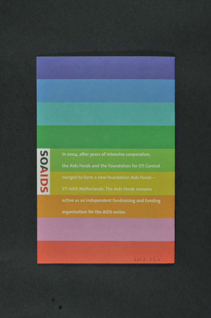 Soa Aids Nederland BROCHURE "SOAIDS" Pays-Bas 2004 2008.63.2 Photo Mucem