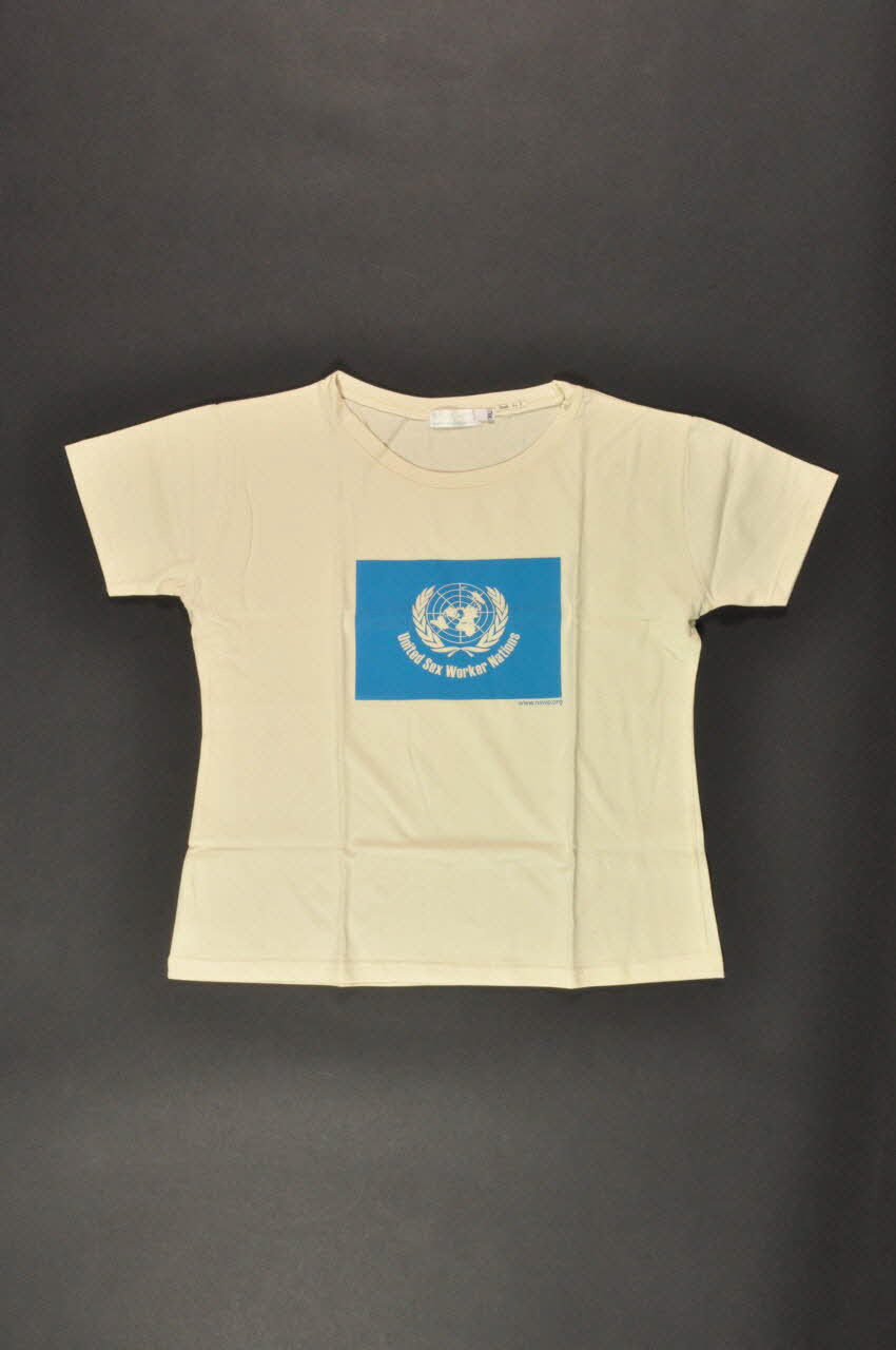 Tampep Tee shirt "United sex workers nations" (Nations Unies des travailleurs du sexe) International 2006 2008.64.3 Photo Mucem