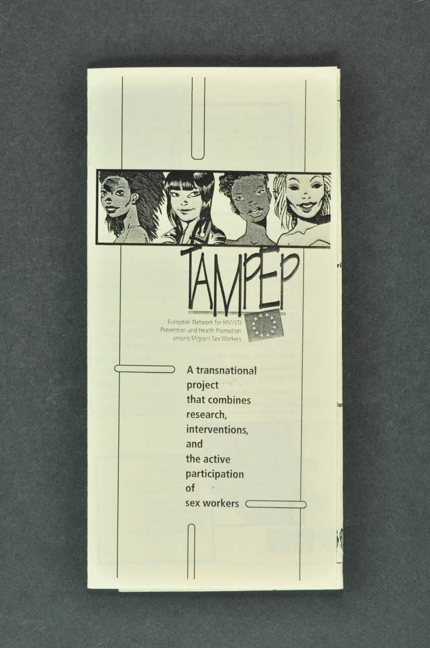Tampep Dépliant "TAMPEP" A transnational project that combines research, interventions and active participation of sex workers" International 2006 2008.64.6 Photo Mucem