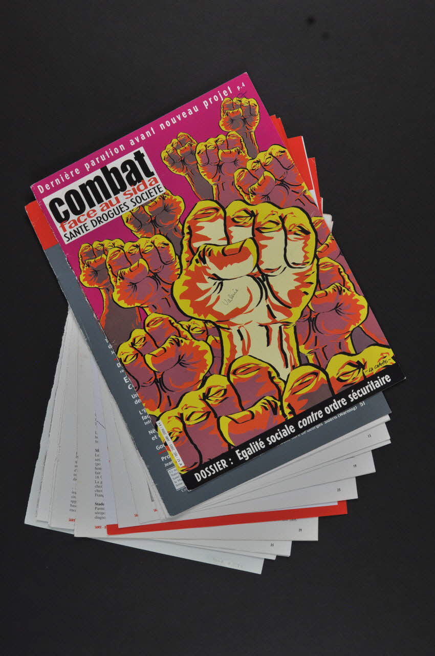 Combat face au Sida revue Combat face au sida. Santé, drogues, société, n° 42 France 2006/1 2008.8.1.1-26 Photo Mucem