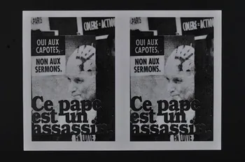Act Up-Paris tract "Ce pape est un assassin" France 2006/9/2 2008.9.64  Photo Mucem