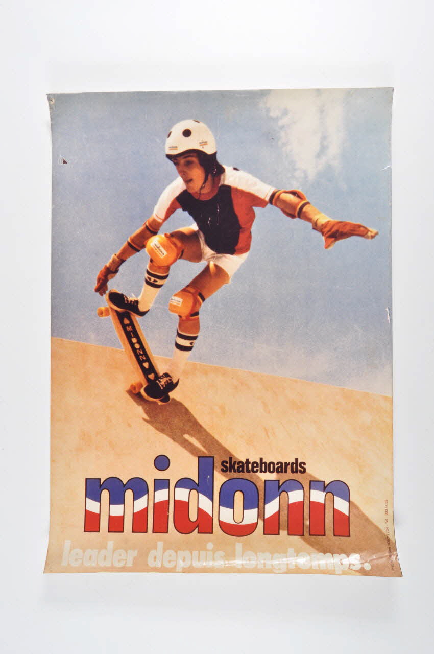 Midonn affiche Affiche à l'effigie du skateur Thierry Dupîn France 1978 2002.36.23 Photo Mucem
