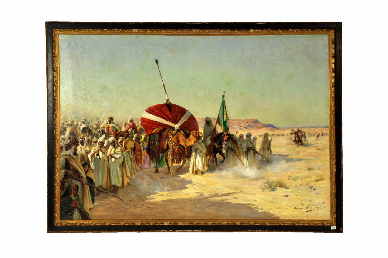 Eugène Alexis Girardet tableau Procession nuptiale dans le sud algérien 1895 2005.3.1 Photo Mucem