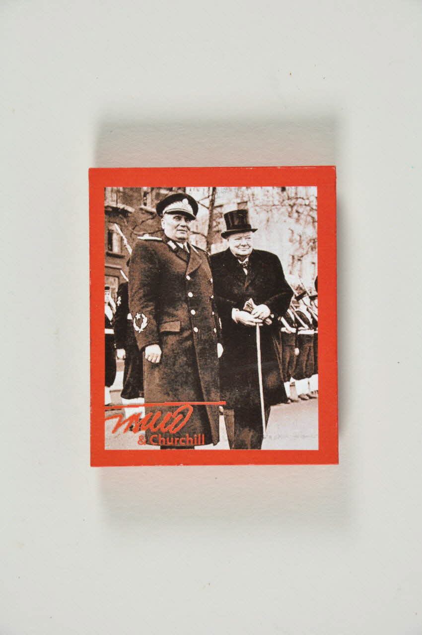 aimant Aimant à l'effigie du Maréchal Tito et de W. Churchill 2007.156.2.6 Photo Mucem