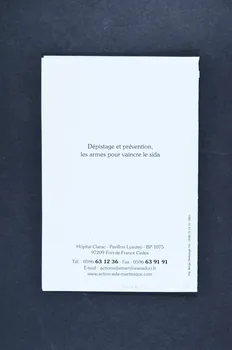 Action Sida Martinique Carte postale double Action sida Martinique Martinique, France 2005 2007.16.14 Photo Mucem