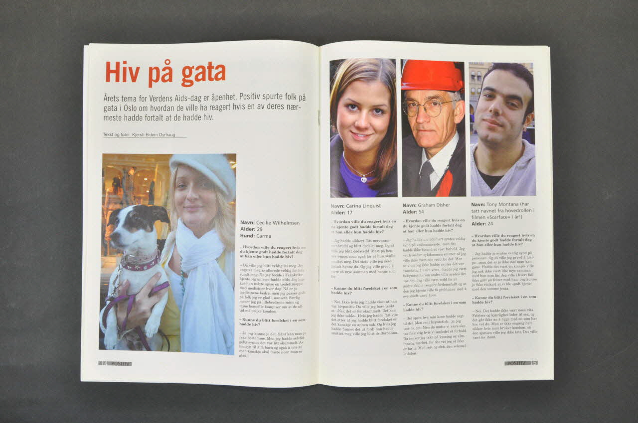 HIV Norge revue Revue Positiv, 6, 2005 Norvège 2005 2007.18.19 Photo Mucem
