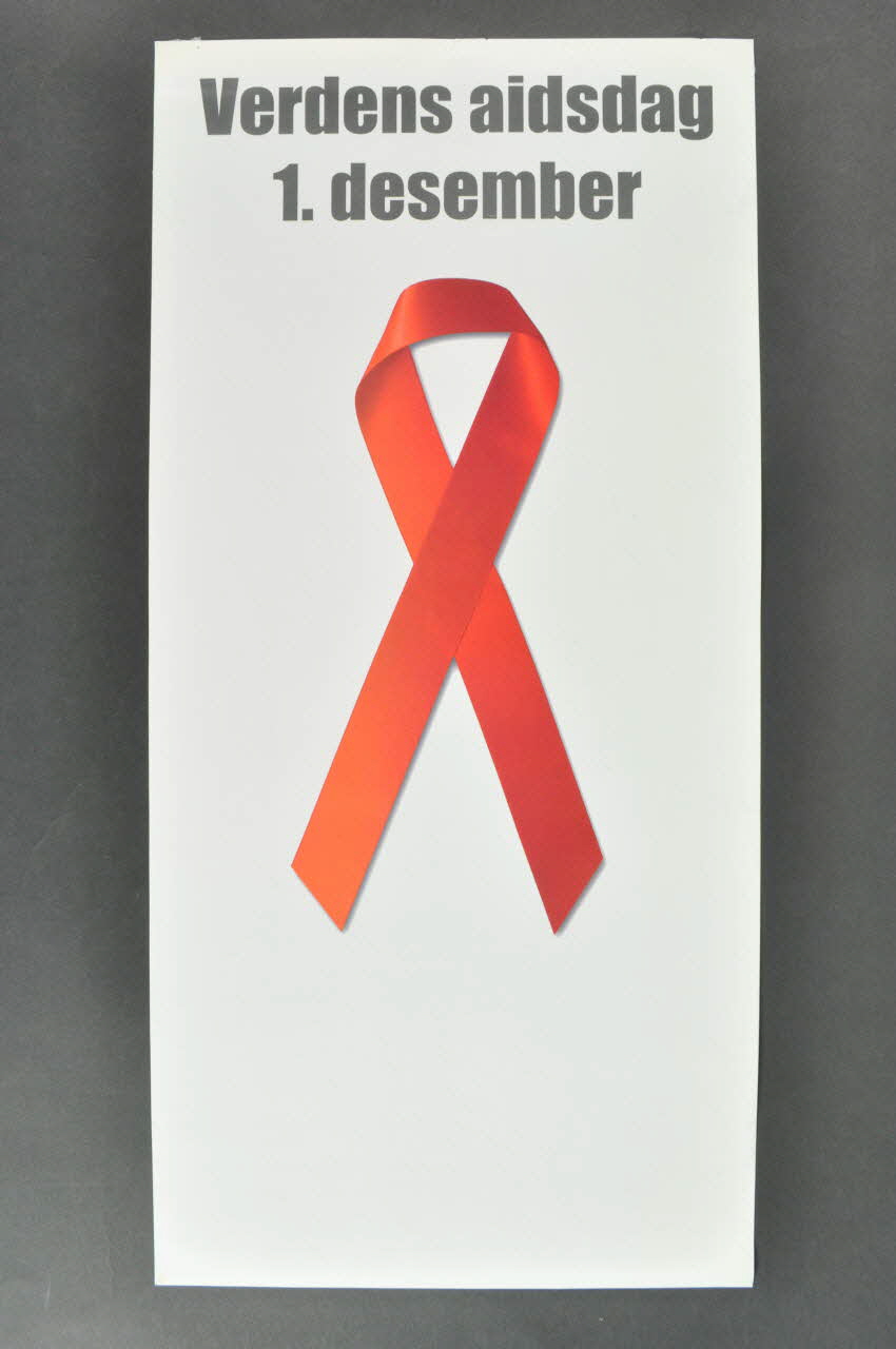 HIV Norge affichette "Verdens aidsdag. 1 desember (Journée mondiale du sida. 1er décembre) Norvège 2005 2007.18.6 Photo Mucem