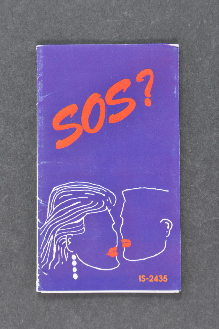 Dépliant "SOS ?" (Infection Sexuellement Transmissible) 2007.19.19 Photo Mucem