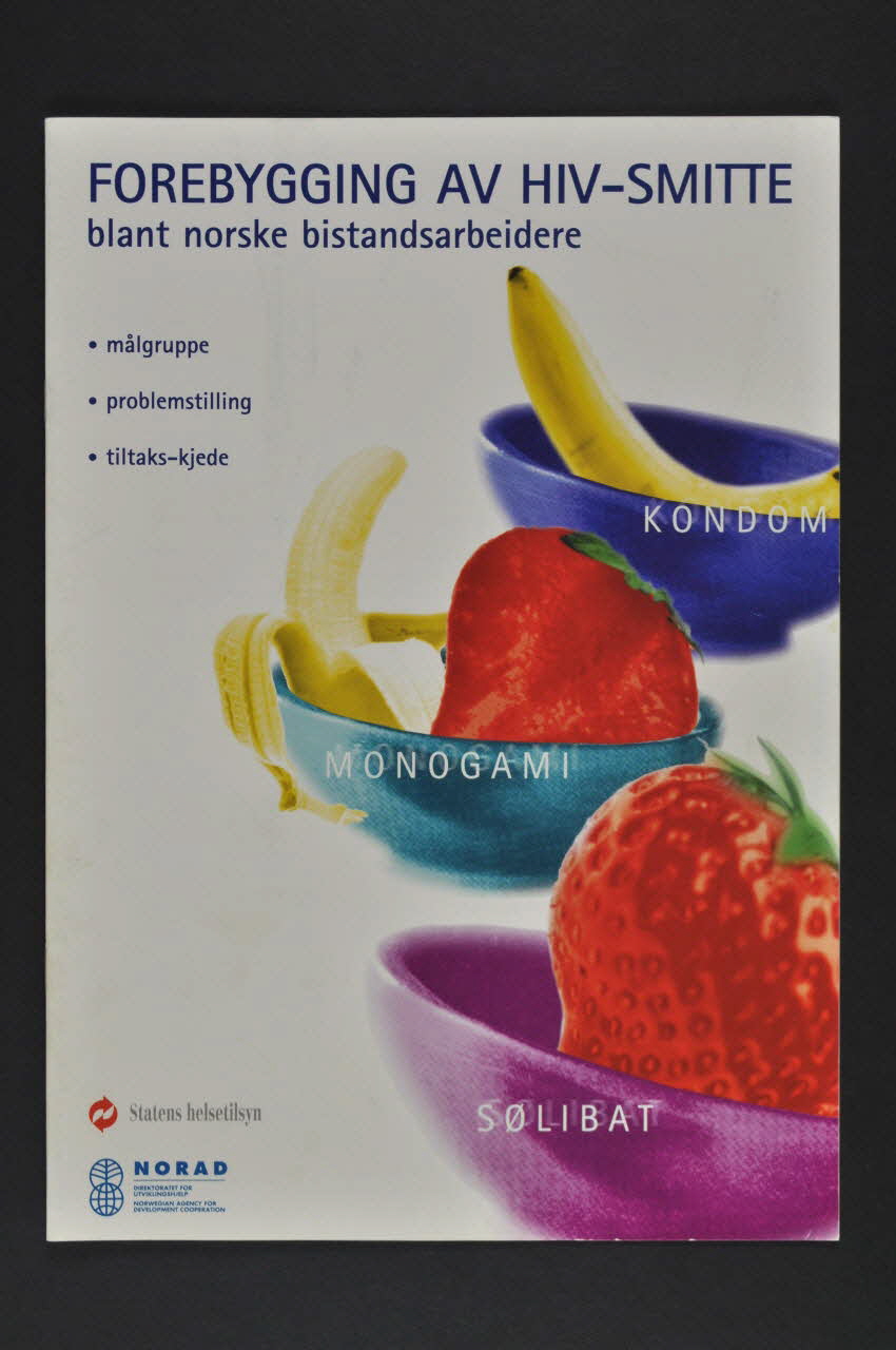Direction De La Santé, Norvège BROCHURE "Forebygging av HIV-Smitte" (traduire) Norvège 1997 2007.19.3 Photo Mucem