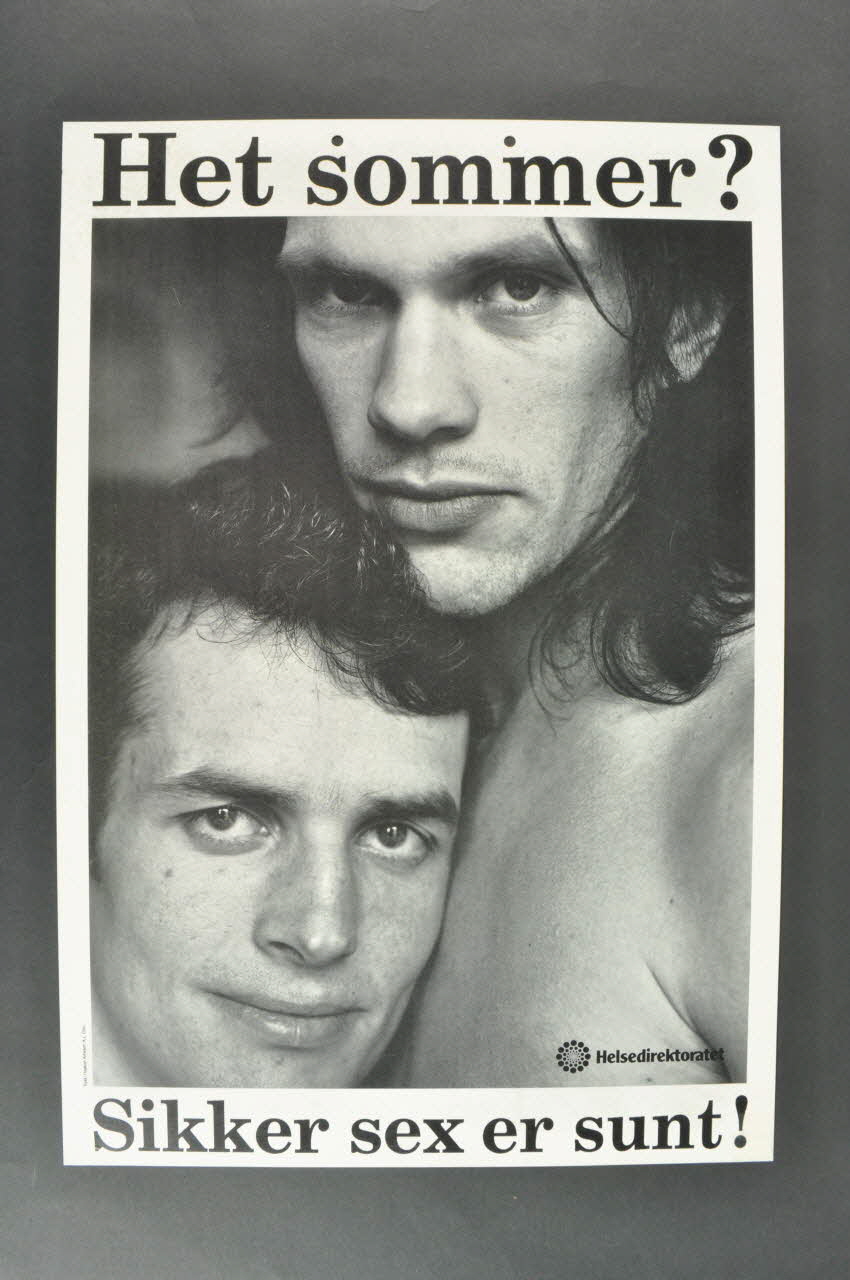 Affiche double face "Het sommer ? Sikker sex er sunt !" (Eté chaud ? Safer sex au soleil) (vérifier) 2007.20.3 Photo Mucem