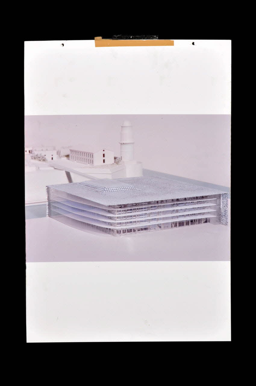 Rudy Ricciotti panneau Projet du lauréat du concours d'architecture pour le Mucem J4 France 2002 2017.42.1.2 Photo Mucem
