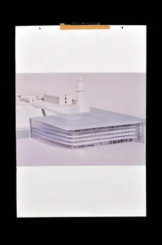 Rudy Ricciotti panneau Projet du lauréat du concours d'architecture pour le Mucem J4 France 2002 2017.42.1.2 Photo Mucem
