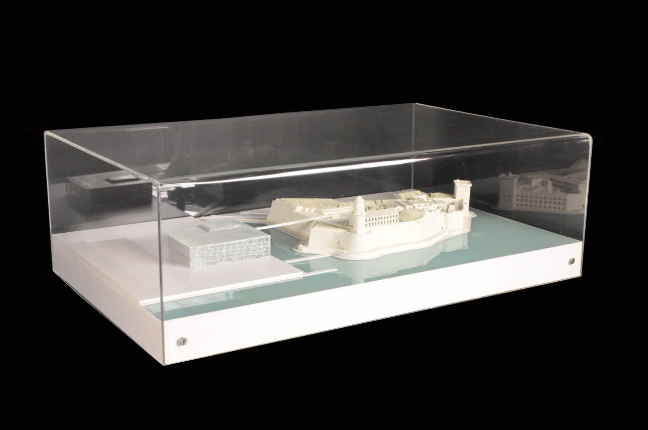 Rudy Ricciotti maquette d'architecture Maquette du lauréat du concours d'architecture du Mucem J4 France 2002 2017.42.1.1 Photo Mucem