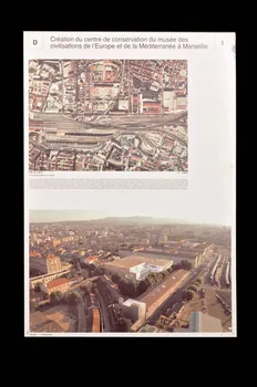 Corinne Vezzoni & Associés panneau Projet du lauréat du concours d'architecture pour le Centre de Conservation du Mucem France 2002 2017.42.2.3 Photo Mucem