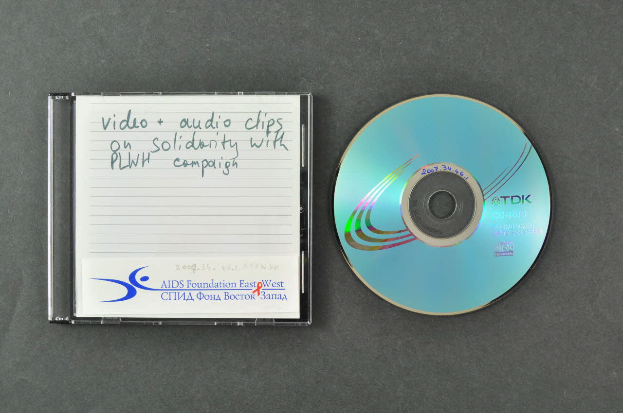 DVD clips audio et video : campagne de solidarité avec les personnes vivant avec le VIH/Sida 2007.34.46.1-2 Photo Mucem