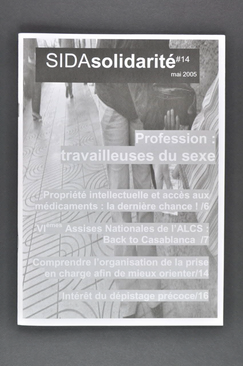 Association de Lutte Contre le Sida (ALCS) revue Sidasolidarité, mai 2005, n° 14 Maroc 2005/5 2007.36.44 Photo Mucem