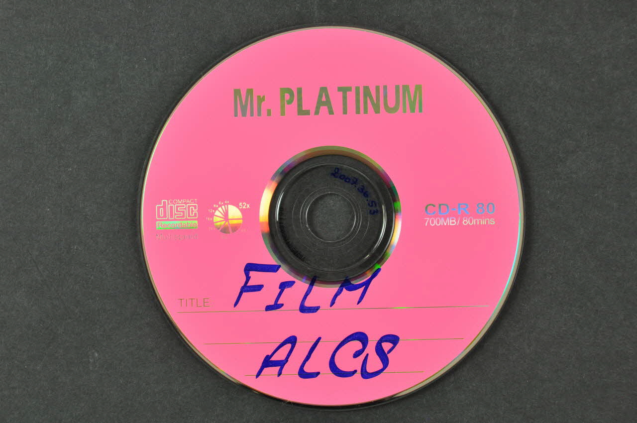 Association de Lutte Contre le Sida (ALCS) CD (compact disque) film de présentation de l'association Maroc 2002 2007.36.53 Photo Mucem