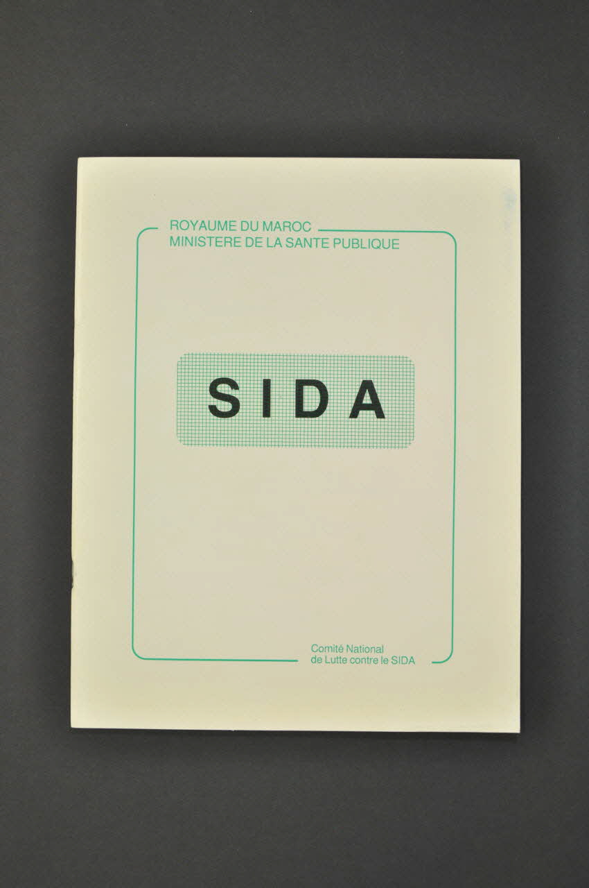 Comité National De Lutte Contre Le Sida BROCHURE "SIDA" Maroc 1990 2007.36.60 Photo Mucem