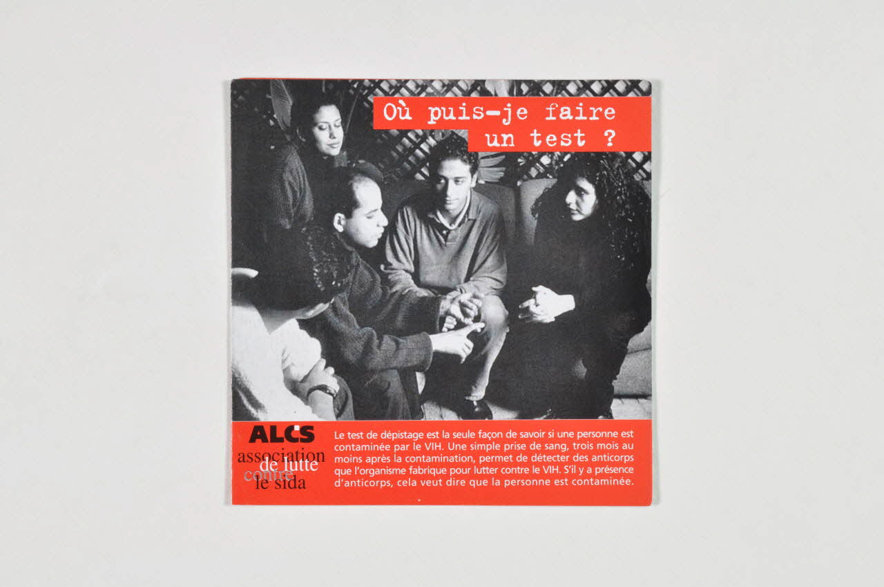 Dépliant "Où puis-je faire un test ?" 2007.36.9 Photo Mucem