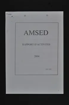 Amsed Rapport AMSED. Rapport d'activité 2004 Maroc 2005 2007.37.2 Photo Mucem
