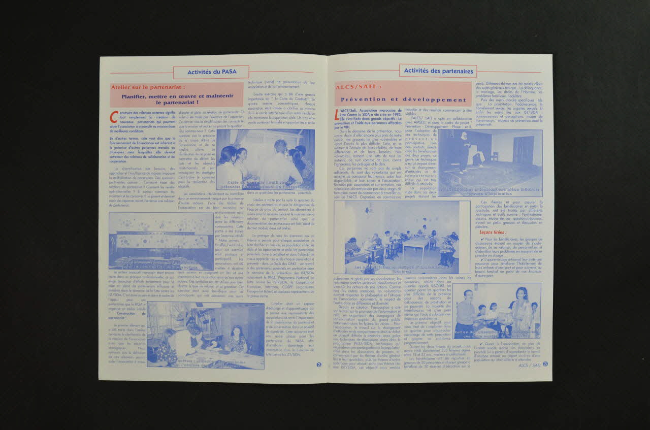 Amsed Bulletin d'information AMSED, n°3, Juin 2000 Maroc 2000 2007.37.5 Photo Mucem