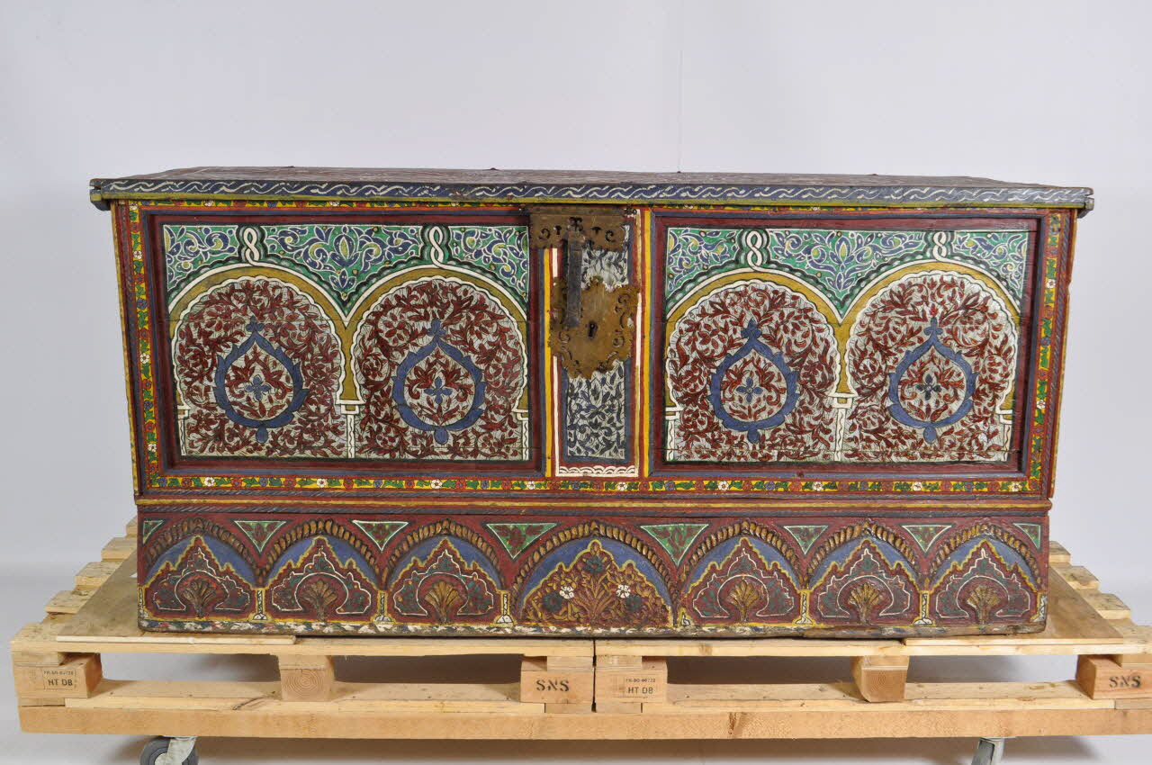 coffre Tanger-Tétouan, Maroc 1801-1850 2007.61.1.1-3 Photo Mucem