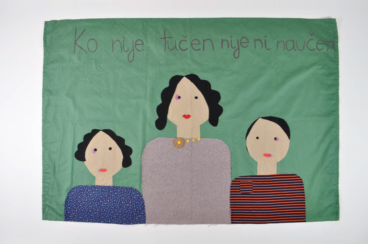 Sandra Dukic tableau Ko nije tucen nije ni naucen Bosanska Krajina, Bosnie-Herzégovine 2006 2007.63.5 Photo Mucem