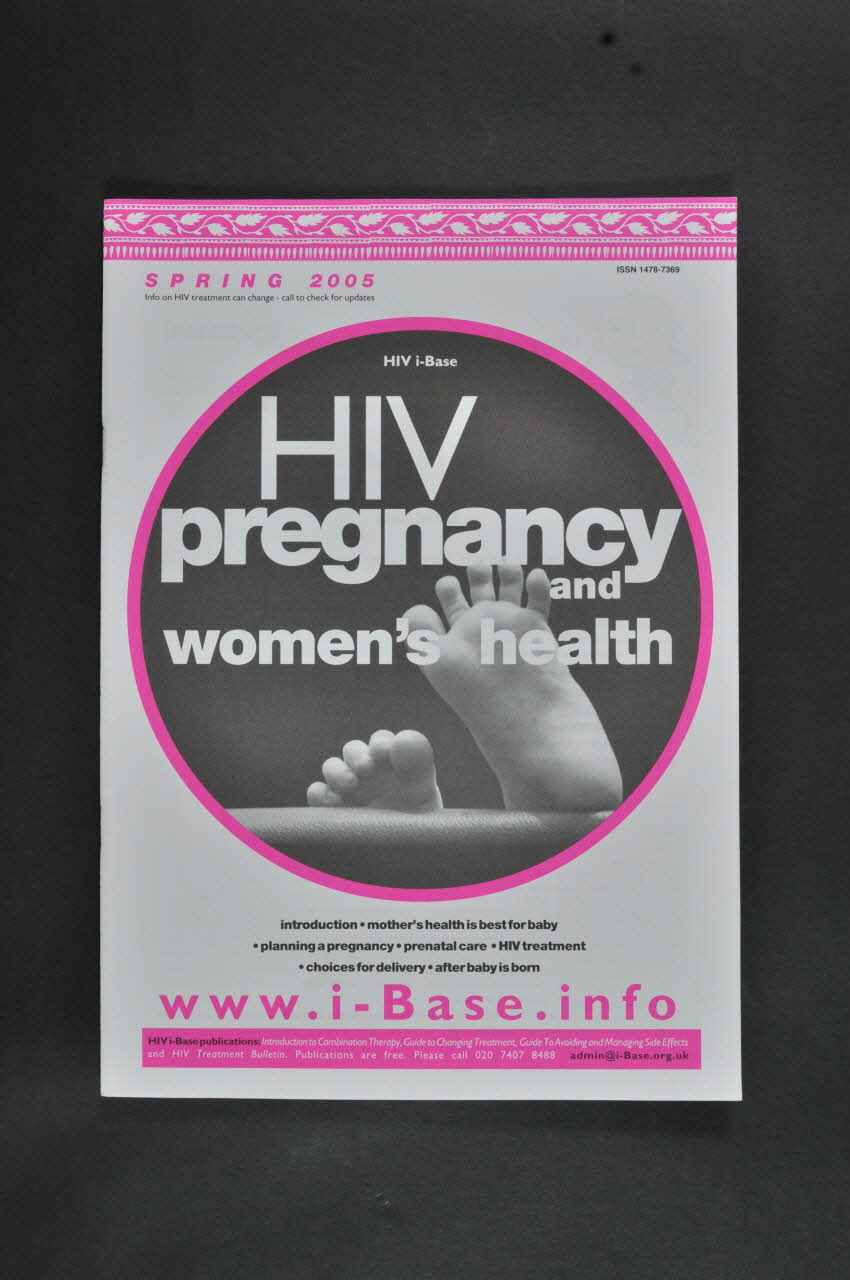 Hiv I-Base BROCHURE HIV, pregnancy and women's health (VIH, grossesse et santé des femmes) International 2005 2007.66.152.2 Photo Mucem