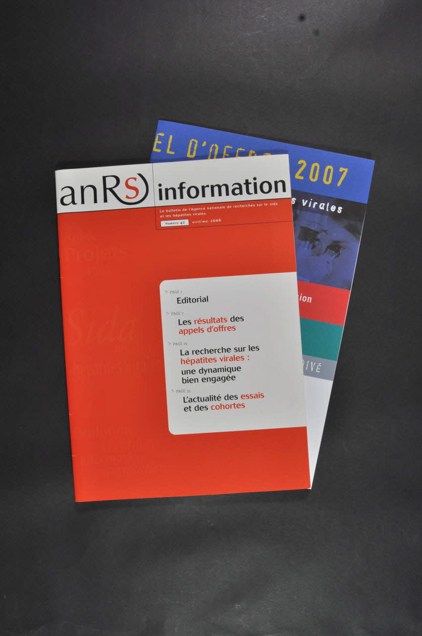 Agence Nationale de Recherches sur le Sida (ANRS) revue ANRS Information, n° 42, avril mai 2006 International 2006 2007.66.156.1-2 Photo Mucem