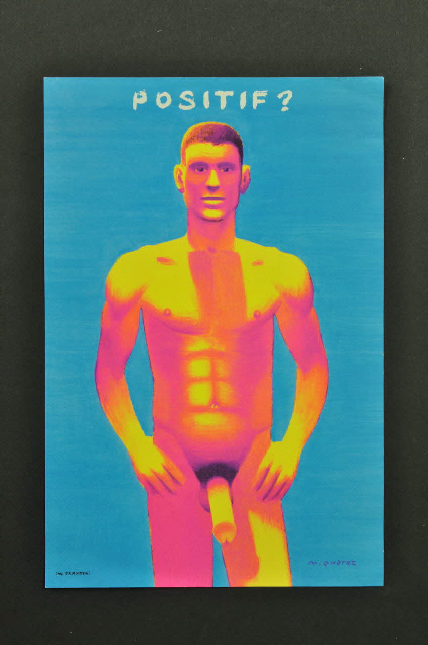 CRIPS (Centre régional d'information et de prévention du sida) flyer "Positif ?" France 2005 2007.66.35 Photo Mucem