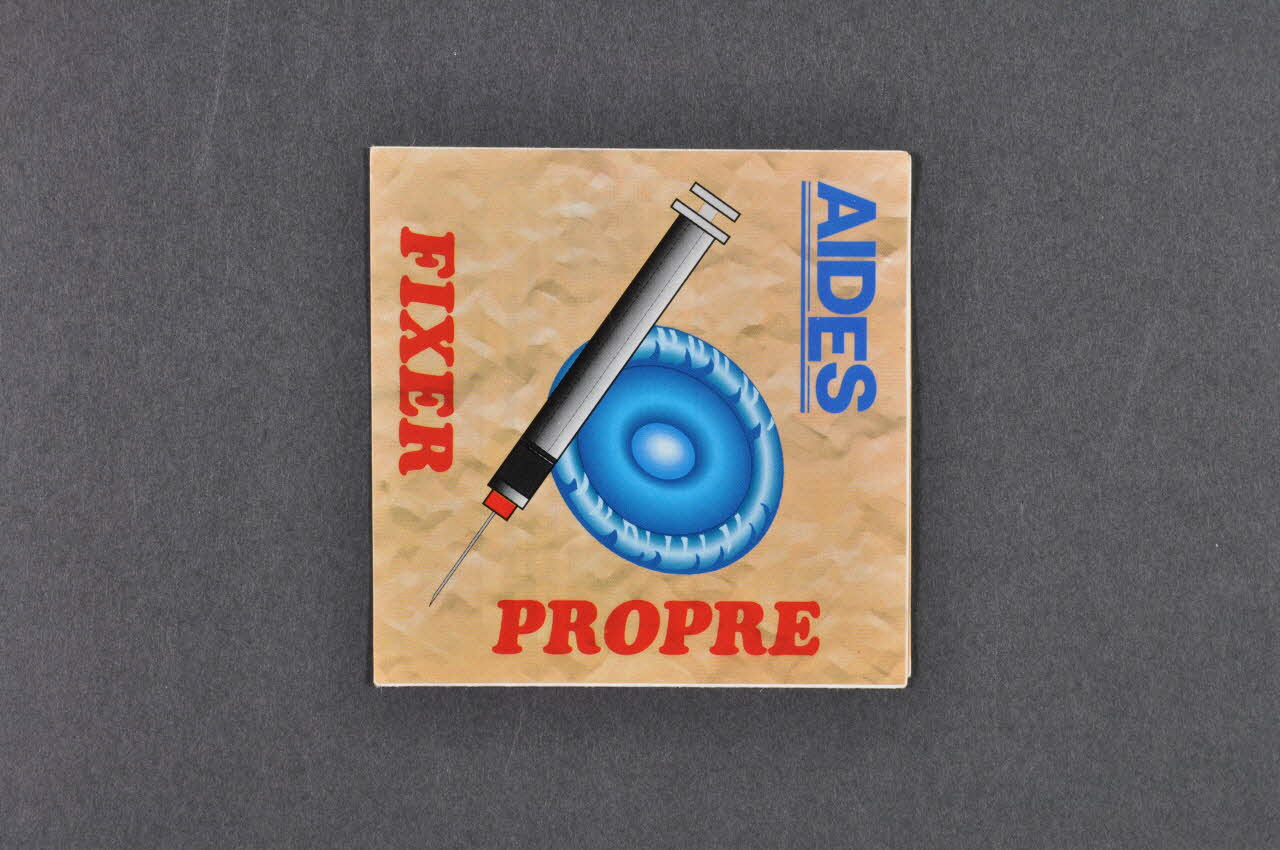AIDES Dépliant "Fixer propre" France 1995 2007.66.62 Photo Mucem