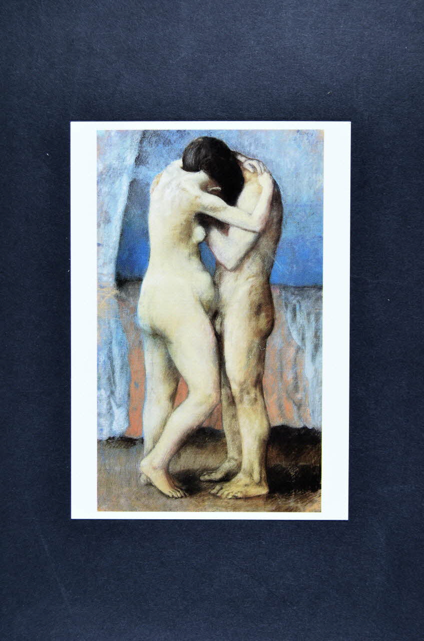 Commission Sociale De La Réunion Des Musées carte postale 1er décembre 1997. Journée mondiale de lutte contre le sida. La Réunion des Musées Nationaux s'engage. / Pablo Picasso. L'étreinte France 1997 2007.66.66 Photo Mucem