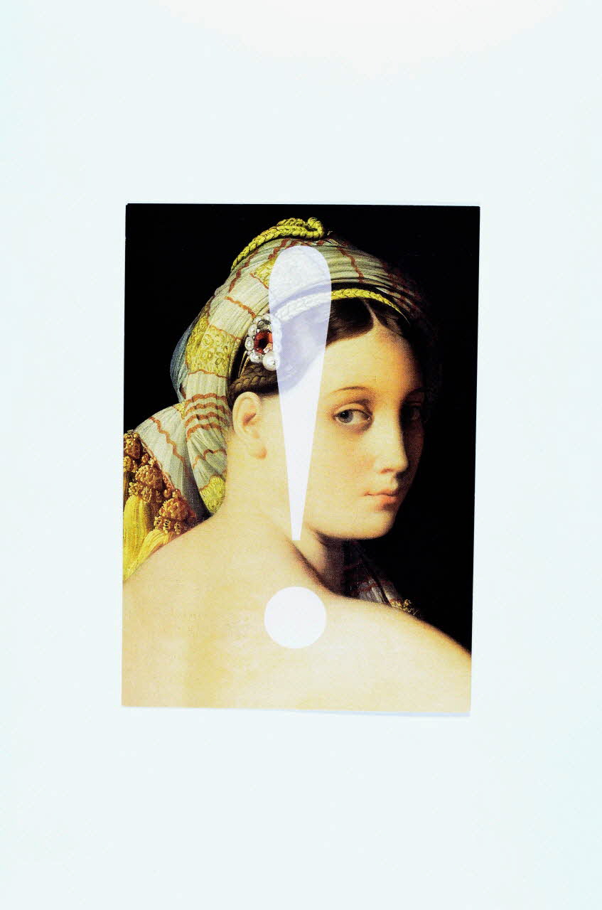 Commission Sociale De La Réunion Des Musées carte postale 1er décembre 2004. Journée mondiale de lutte contre le sida. La Réunion des Musées Nationaux poursuit son engagement. / Ingres. La grande odalisque France 2004 2007.66.73 Photo Mucem