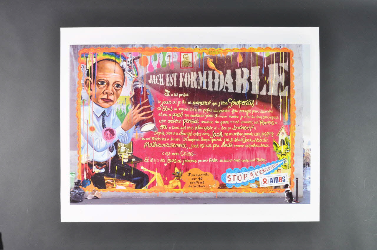 AIDES affiche Jack est formidable... C'est mon chien / Stop à l'exclusion France 2005 2007.67.27 Photo Mucem