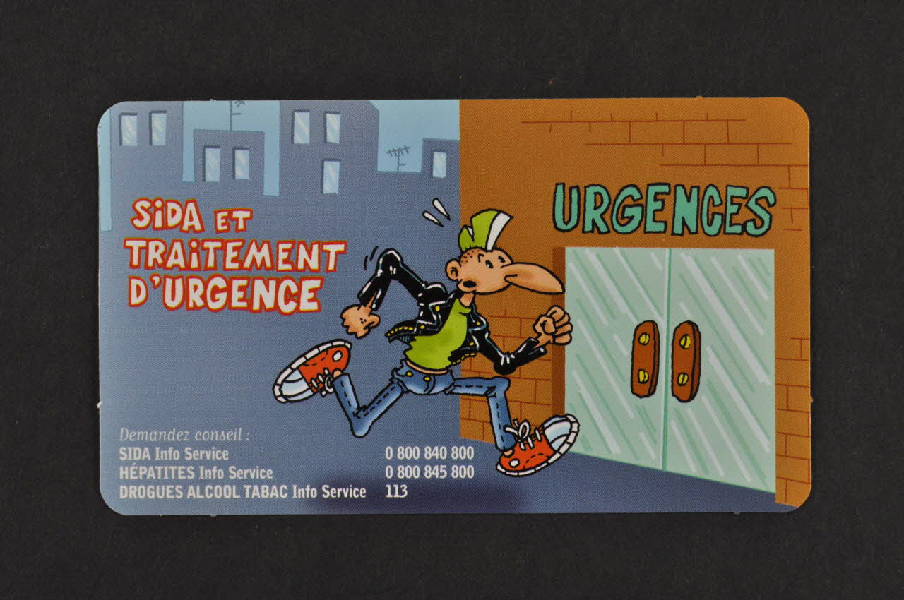 Carte d'information Sida et traitement d'urgence 2007.68.10 Photo Mucem