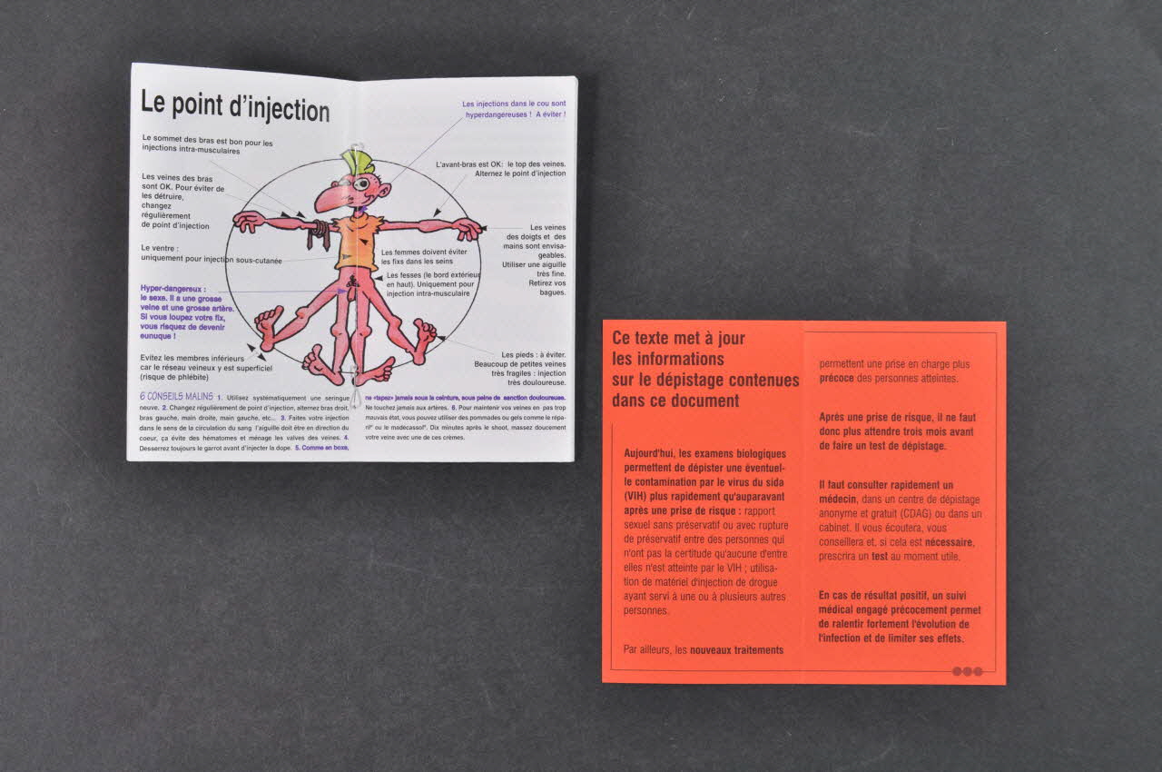 Asud BROCHURE "Petit manuel du shoot à risques réduits" France 1997 2007.68.14.1-2 Photo Mucem